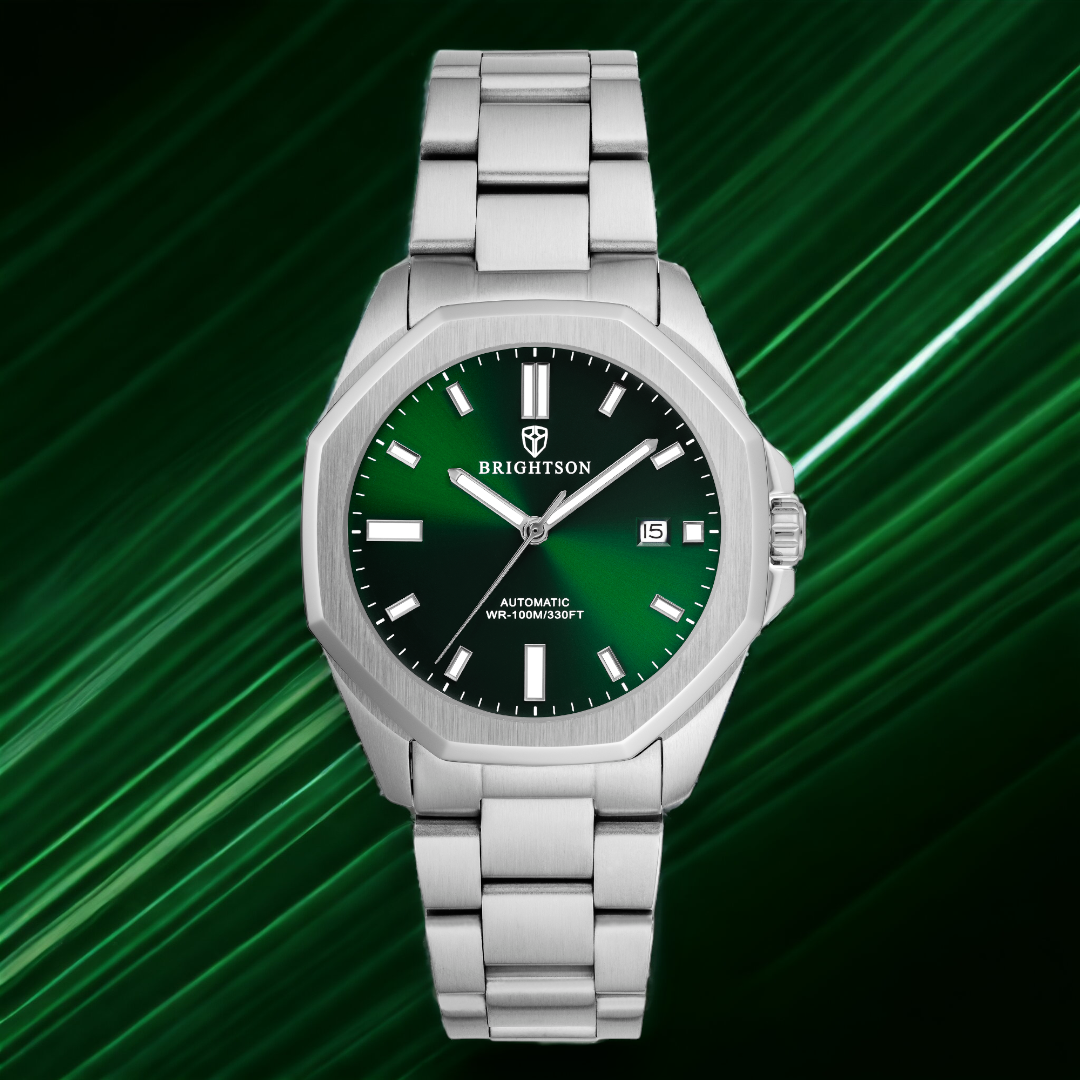 The Prestige - Silver/Green - Brightson Watches